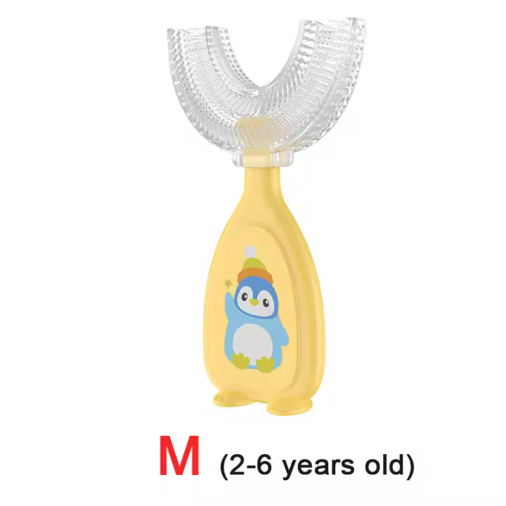 Cabeza de dientes en forma de U para niños, mordedores de silicona para Bebe, cuido - 1