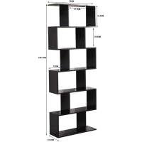 Diseño Contemporáneo de Estantería de Madera MDF Autoportante para Oficina y Hogar 70x23.5x190cm - details 2