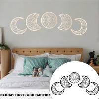 Decoración de Pared de Fases de Luna de Madera 5pcs Adorno de Pared para Dormitorio Espiritual - details 7