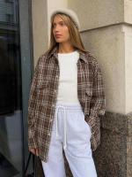 Camisas de manga larga a la moda para primavera y otoño, blusas holgadas Retro a cuadros para mujer, ropa Popular coreana - details 2