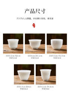 【Evento】 Conjunto Dehua de cerámica de Kung Fu blanco puro, taza pequeña de degustación de té individual - details 4