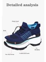 Zapatos de Caminada para Mujer Calcetines de Moda Zapatillas Transpirables Cómodos para Cuidado Postparto Plataforma Casual Loafers Antideslizantes - details 2