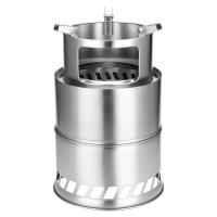 Estufa de madera portátil de acero inoxidable para exteriores, horno desmontable a prueba de viento para barbacoa, senderismo, camping, picnic y cocina - details 0
