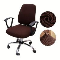2 unids/set funda para silla de oficina fundas elásticas de Jacquard elásticas de Color sólido para silla de escritorio y ordenador - details 9