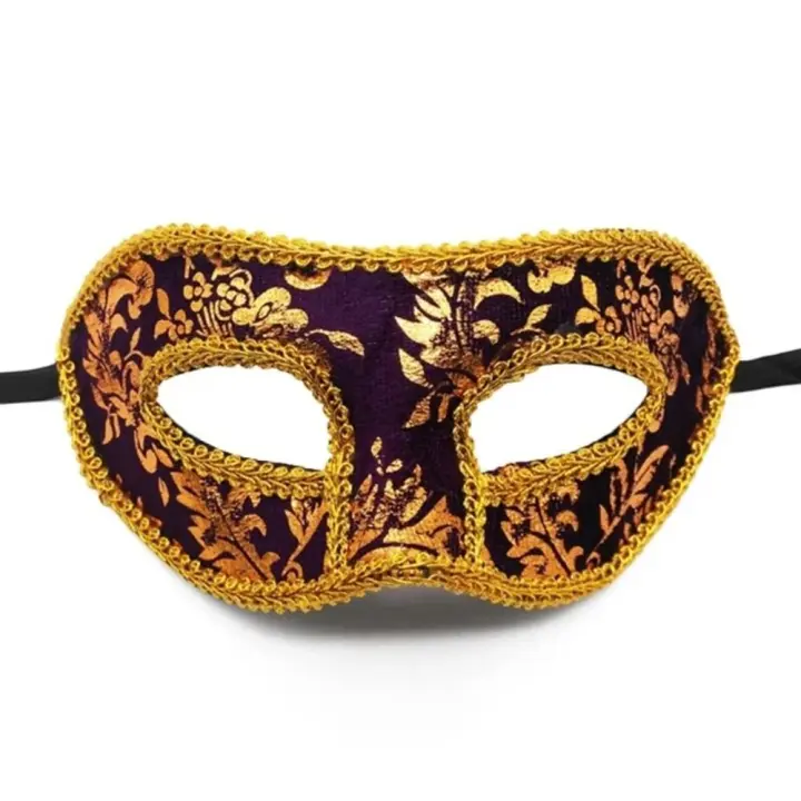 Máscara de media cara ligera para hombre, máscara de Jazz Vintage para hombre, máscara de Mascarada veneciana para carnaval, fiestas temáticas, máscara de fiesta - 1
