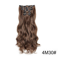 Peluca Cómoda y Transpirable Ajustable para Mujeres Juego de Extensiones de Cabello de 6 Piezas, 16 Clips para Europa, América, Cabello Largo y rizado para Comercios Exteriores, Adecuado para Viajes de Fiesta - details 10