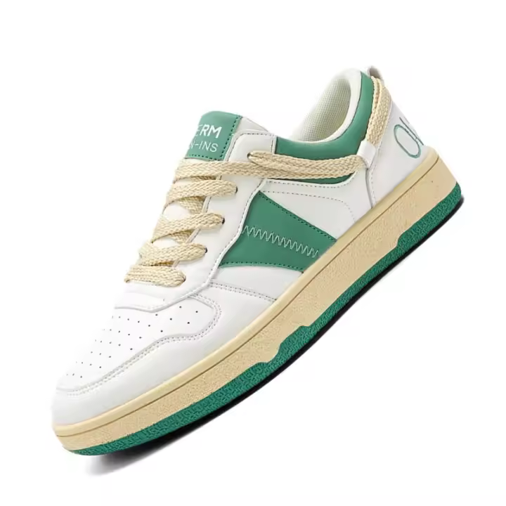 Zapatillas de deporte informales para hombre, Material de cuero, zapatos deportivos de fondo grueso a la moda, calzado para correr al aire libre de marca de alta calidad - 1