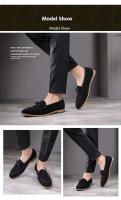 Zapatos de hombre Estilo británico Versátil Cuero genuino Arco Moda Punta puntiaguda Cierre sin cordones PU - details 4