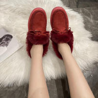 Botas de nieve de terciopelo para mujer, botines cálidos de felpa con cordones, zapatillas suaves, zapatos cómodos de algodón, invierno, 2023 - details 9
