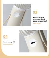 Nuevo Ventilador De Mano Portátil Ventilador Portátil Al Aire Libre Mini Ventilador Eléctrico De Tres Velocidades De Ajuste - details 7