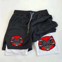 Pantalones cortos de gimnasio transpirables Anime Arcane Vi Performance Spider para hombre, pantalones cortos deportivos de verano para entrenamiento y trotar - details 3