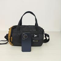 Bolso bandolera grande para hombre, bolso de hombro deportivo informal, nailon, correa ajustable, 1,5 m de largo, negro, solo lavado a mano, para fitness, viajes, desplazamientos diarios, regalo - details 7