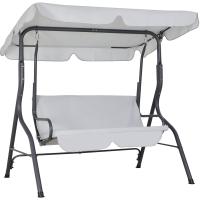 Columpio de Jardín Hollywood Exterior 2 Plazas Parasol Banco Columpio 140x112x150cm Carga 200Kg - details 0