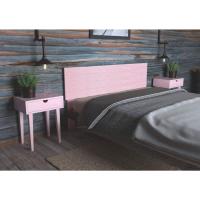 Gabo de Madera Rústico Vintage para Cama (145 x 44 cms.) Estilo Nórdico Crudo sin Pintar - details 22