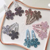 Clips de Cabello de Conejo BB de Flores Brillantes 10 Piezas Hechas a Mano para Niñas Lindas - details 6