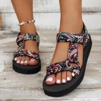 Verano plano ligero con sandalias de playa de punta redonda para mujer - details 32