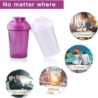Botella coctelera de 400ML con bola inoxidable, batidos de proteínas de plástico sin BPA, a prueba de fugas para entrenamiento en polvo, gimnasio y deporte - details 3