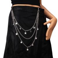Cadena de cintura con colgante de estrella de metal para mujer, cadena decorativa para pantalones, adornos de cintura informales, regalo de cumpleaños para niña, 1 ud. - details 2