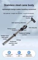 Sillas plegables portátiles para exteriores, taburetes para caminar para personas mayores, sillas ligeras para senderismo y uso en la playa, muebles de caña - details 13