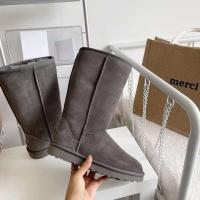 2023 Invierno Nuevo cuero de vaca, lana, aislamiento de lana, parte inferior antideslizante, botas de nieve de barril alto - details 7