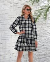 Elegante Vestido Vestido de Manga Larga para Mujer Curvy, Elástico, Bonito Moda de Moda - details 10