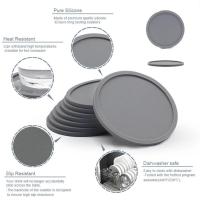 Juego de soporte de cama de silicona de 6 piezas para taza de café redonda - details 8