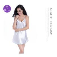 Camisón de Verano para Mujer Honda Talla Grande, Cuello en V Sexy, Espalda Deslumbrante, Falda Corta Colores Disponibles para Elejer - details 10