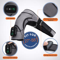 Masajeador de hombros con calefacción eléctrica, cinturón de soporte térmico para fisioterapia, vibración, artritis articular, alivio del dolor - details 2