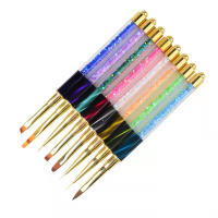 Pincel De Arte Para Uñas Con Líneas Rayas Flores Pincel De Dibujo Acrílico UV Extensión De Gel Diseño 3D Herramientas De Manicura - details 5