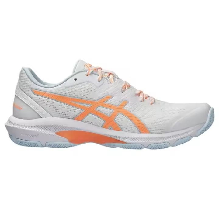 ZAPATOS DE NETBALL Leten NETBURNER SHIELD FF MUJER EN BLANCO/GRIS FRÍO - 1