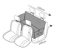 Funda para coche de mascota, asiento de perro, funda protectora para asiento de coche, funda universal para maletero de coche, alfombrilla de viaje para perro, alfombrilla de paseo para coche - details 6