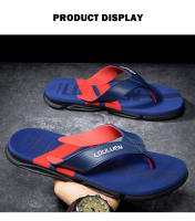 Chanclas antideslizantes de moda para hombre, personalizadas, zapatillas de playa para hombre, suaves, que no se pegan al pie, para usar zapatillas frescas. - details 8