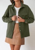 Otoño e Invierno Nueva Chaqueta Casual Ligera con Bolsillo de Diamante de Color Sólido para Mujer - details 5
