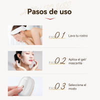 ANLAN Radiofrecuencia facial, Dispositivo de belleza RF multipolar, Lifting facial EMS, Reafirmación de la piel, Antiarrugas y antiedad, Masajeador de luz de 3 colores para el cuidado de la piel, Oro de 24 quilates - details 7