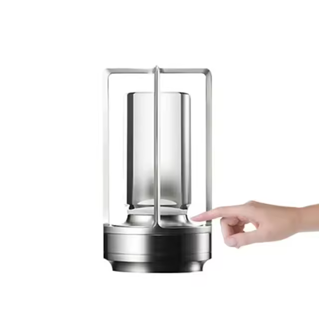Lámpara de Mesa LED con Sensor Táctil Recargable, Ajustable a 3 Colores, Luz Ambiental Creativa para Decoración de Habitación - 1