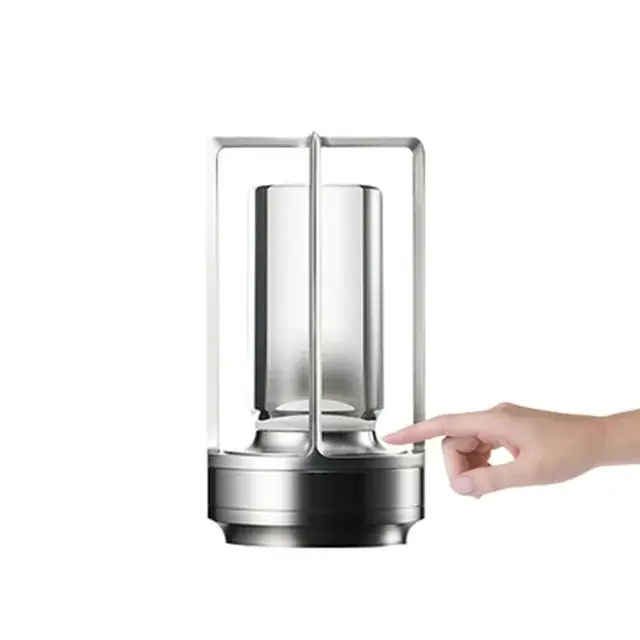 Lámpara de Mesa LED con Sensor Táctil Recargable, Ajustable a 3 Colores, Luz Ambiental Creativa para Decoración de Habitación - 1