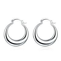 Pendientes de Oro Rosa Joyería de Plata para Mujeres Diseño de Pendientes de Moda en 3 Colores - details 0