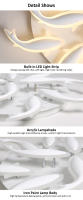 Luz de Techo Moderna Simple Koi 100CM Luz de Estudio LED Art para Dormitorio Restaurante - details 8