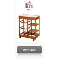Carrito de cocina con ruedas, carrito multiusos con cajón, 4 cestas extraíbles de metal y laterales, 47x37x83 cm, blanco - details 7