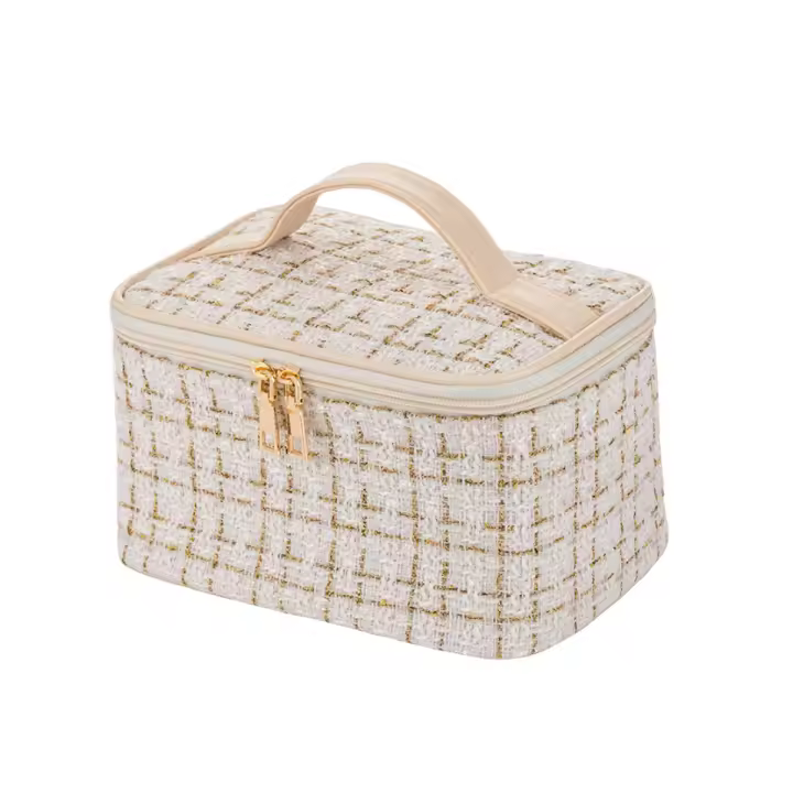 Estuche de maquillaje, bolsa de cosméticos portátil con maletín pequeño de fragancia - 1