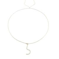 Nuevo vientre para mujer, cadenas de cintura cruzada, traje femenino, joyería corporal a la moda para niña - details 3