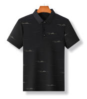 Verano 2025 nueva camisa polo de manga corta para hombres camiseta delgada estampada informal de negocios suelta y transpirable - details 5