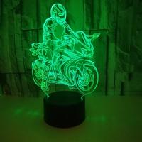 Lámpara de ilusión 3D para montar en motocicleta Luz de noche LED para cabeza - details 1