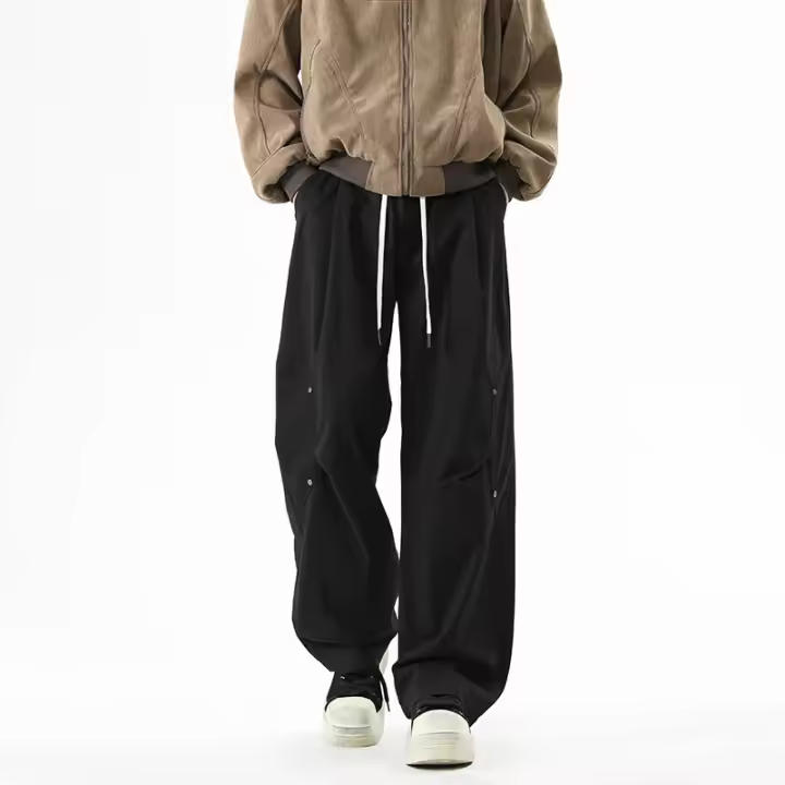 Pantalones Chinos para Hombres Ajuste Ancho Moda de Alta Calidad - 1