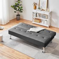 Sofá Cama Plegable de 3 Plazas Tapizado de Piel Sintética Tamaño 166.5 X94 cm Capacidad 350 KG - details 12