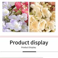 4 uds/paquete de flores de jazmín artificiales blancas, ramos artificiales decorativos DIY, flores falsas de plástico de simulación - details 2