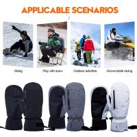 Guantes de pantalla impermeables para hombre y mujer, manoplas cálidas para moto de nieve, esquí, snowboard, guantes de invierno, guantes gruesos térmicos para nieve - details 1