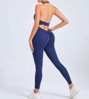 Monos de Yoga sin Costuras Ropa Deportiva Ajustada para Mujeres Leggings de Gimnasio con Bolsillo sin Espalda - details 9