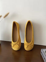 Cabeza redonda boca poco profunda solo zapatos nuevo retro suela suave Doudou zapatos casual fondo plano un pedal ladyshoes - details 34