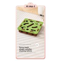 Juguete de gato automático, artefacto para entretener al gatito, mascota, gato, rompecabezas, laberinto, caja de fieltro para cavar agujeros, juguete de gato, campana, bola - details 4